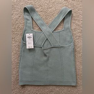 Abercrombie Elevated Ribbed Crossback Tank